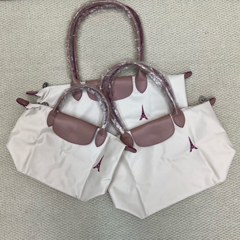 War Horse Mới Túi Tote Nữ Phiên Bản Giới Hạn Tháp Paris Thêu Bánh Bao Bun