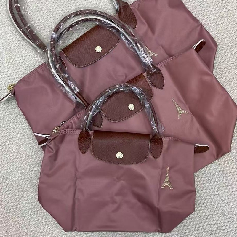 War Horse Mới Túi Tote Nữ Phiên Bản Giới Hạn Tháp Paris Thêu Bánh Bao Bun