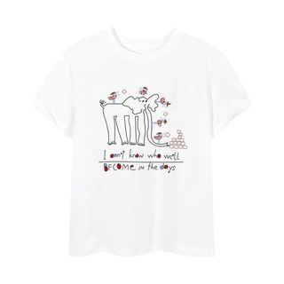 Thương hiệu HIIXIIVI 【 Áo thun 100% Cotton 】 Áo thun ngắn tay Oversize Nữ Baggy Loose Top Nữ Độc đáo Ootd 2025 Lives