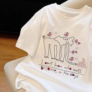 Thương hiệu HIIXIIVI 【 Áo thun 100% Cotton 】 Áo thun ngắn tay Oversize Nữ Baggy Loose Top Nữ Độc đáo Ootd 2025 Lives