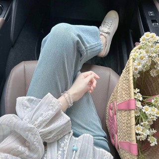 Thời trang Hàn Quốc Nữ dài tay cổ điển eo thon gọn áo sơ mi ren giản dị áo sơ mi