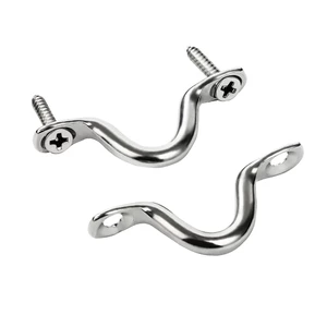 304 Thép không gỉ Móc Pad Nơ Móc Mắt Phần Cứng Tay Nắm Cửa Du Thuyền Tay Nắm Cửa