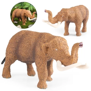 Đồ chơi trẻ em mô phỏng rắn mô hình động vật hoang dã Châu Phi voi đực Mỹ mastodon voi ma mút trang trí