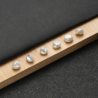 Nhỏ Baroque Hình Dạng Không Đều ABS Giả Ngọc Trai Qua Lỗ Ngọc Trai Trắng DIY Trang Sức Đính Hạt Vòng Tay Vòng Cổ Phụ Kiện