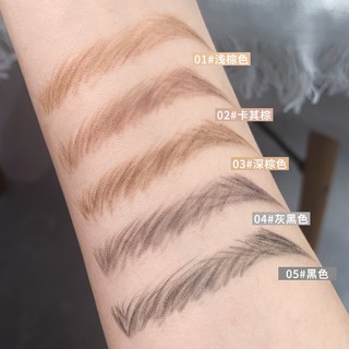 Xixi Ultrafine Tam Giác Lông Mày Bút Chì Lâu Dài Chống Thấm Nước Chống lem Tự Nhiên Mịn Hàn Quốc Hoang Dã Brow Trang Điểm D235
