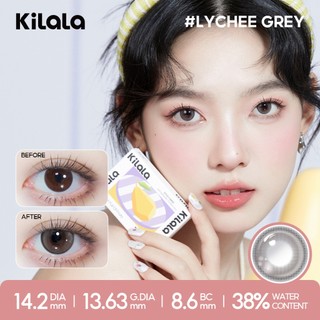 Kính áp tròng Kilala màu đen Strawberry Pink/Wind Yay Brown/ Wild Fruit Brown lens cận 6 tháng DIA 14.2mm có độ (0-7) 1 cặp.
