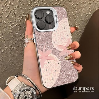 ibumpers Ốp Lưng IPhone Thời Trang Họa Tiết Quả Dâu Ốp Điện Thoại IMD Cứng Trơn Chống Bẩn Chống Sốc Cho IPhone 16 15 14 12 13 11 Pro Max