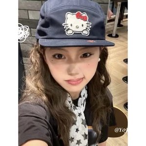 Hello kitty Mũ Lưỡi Trai Hình Mèo kitty Xinh Xắn Cho Nữ y2k