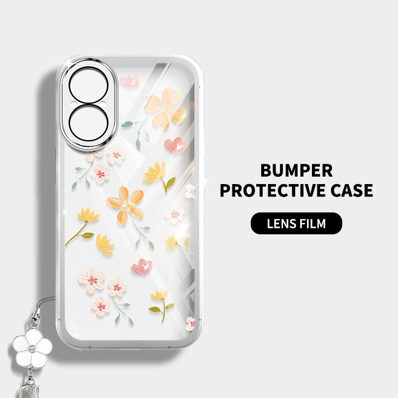 Ốp Điện Thoại YBD Cho Redmi A5 Turbo 4 Pro Xiaomi POCO F7 5G POCO C71 Hoa Vàng Xuân Hè Tươi INS Phong Cách
