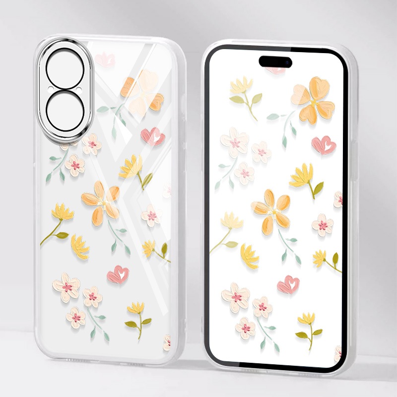 Ốp Điện Thoại YBD Cho Redmi A5 Turbo 4 Pro Xiaomi POCO F7 5G POCO C71 Hoa Vàng Xuân Hè Tươi INS Phong Cách