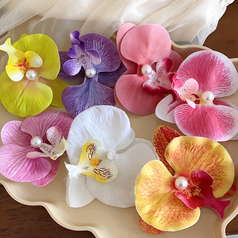 Kẹp tóc hoa ngọt ngào phong cách cá sấu, dùng hàng ngày và phù hợp làm quà tặng sang trọng cho nữ