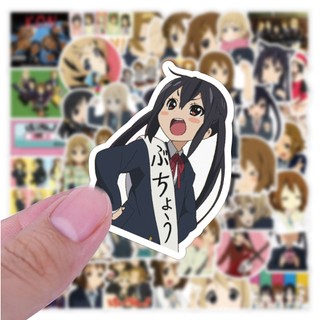 50 CÁI Anime K-ON!Hoạt Hình Graffiti Miếng Dán DIY Hành Lý Laptop Đàn Guitar Xe Đạp Ván Trượt Đồ Chơi Miếng Dán