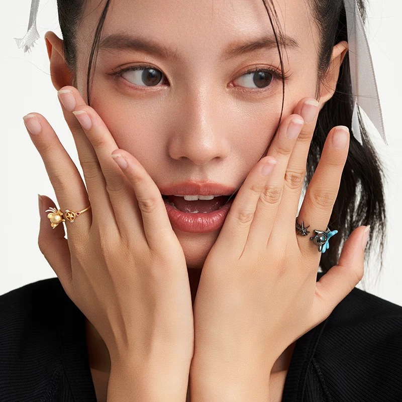 Nhẫn gấu hoạt hình thời trang Hàn Quốc dành cho nữ sinh viên dễ thương Quà tặng sinh nhật
