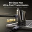 Cáp sạc nhanh UGREEN Gen4 USB C sang USB C PD 240W 80 Gbps Max 5A Curent 16K @ 60Hz Max Ốp lưng hợp kim nhôm bọc Nylon cho Samsung