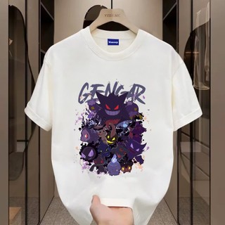 ✨Hàng có sẵn✨ WASSUP Pokémon-Áo thun nam mới! 100% cotton, thời trang, Unisex