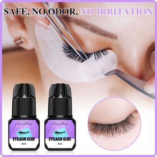 Keo dán mi chuyên nghiệp 24HR Ship - Sấy khô nhanh không mùi để sử dụng tại nhà & Salon (Bộ thân thiện với người mới bắt đầu)