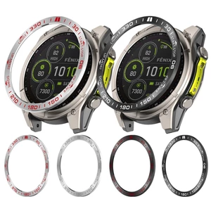 Viền kim loại cho Garmin Fenix 8 Racing Style Thay thế phụ kiện vỏ đồng hồ vòng thép không gỉ