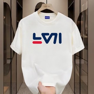 ✨Hàng có sẵn✨ WASSUP FILA-Áo thun nam mới! 100% cotton, thời trang, Unisex