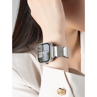 Dây đeo kim loại từ tính cho Redmi Watch 6 / 5 / 4 / 3 / 2 Lite / Active Xiaomi Band 10 / 9 / 8 pro Milanese Dây đeo cổ tay thể thao kinh doanh bằng thép không gỉ