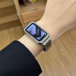 Dây đeo cho Huawei Band 10/9/8/7/6 và Honor 7/6, Dây đeo thay thế bằng kim loại thép không gỉ cho đồng hồ thông minh