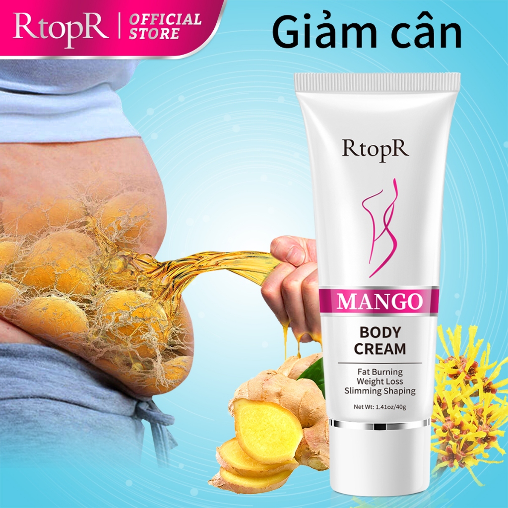 Ảnh RtopR Kem giảm cân Quả xoài Giảm Béo Body Giảm Béo Định Hình Tạo Đường Cong Đẹp Làm Săn Chắc Cơ Thể Mango Slimming Weight Lose Cream 40g 3