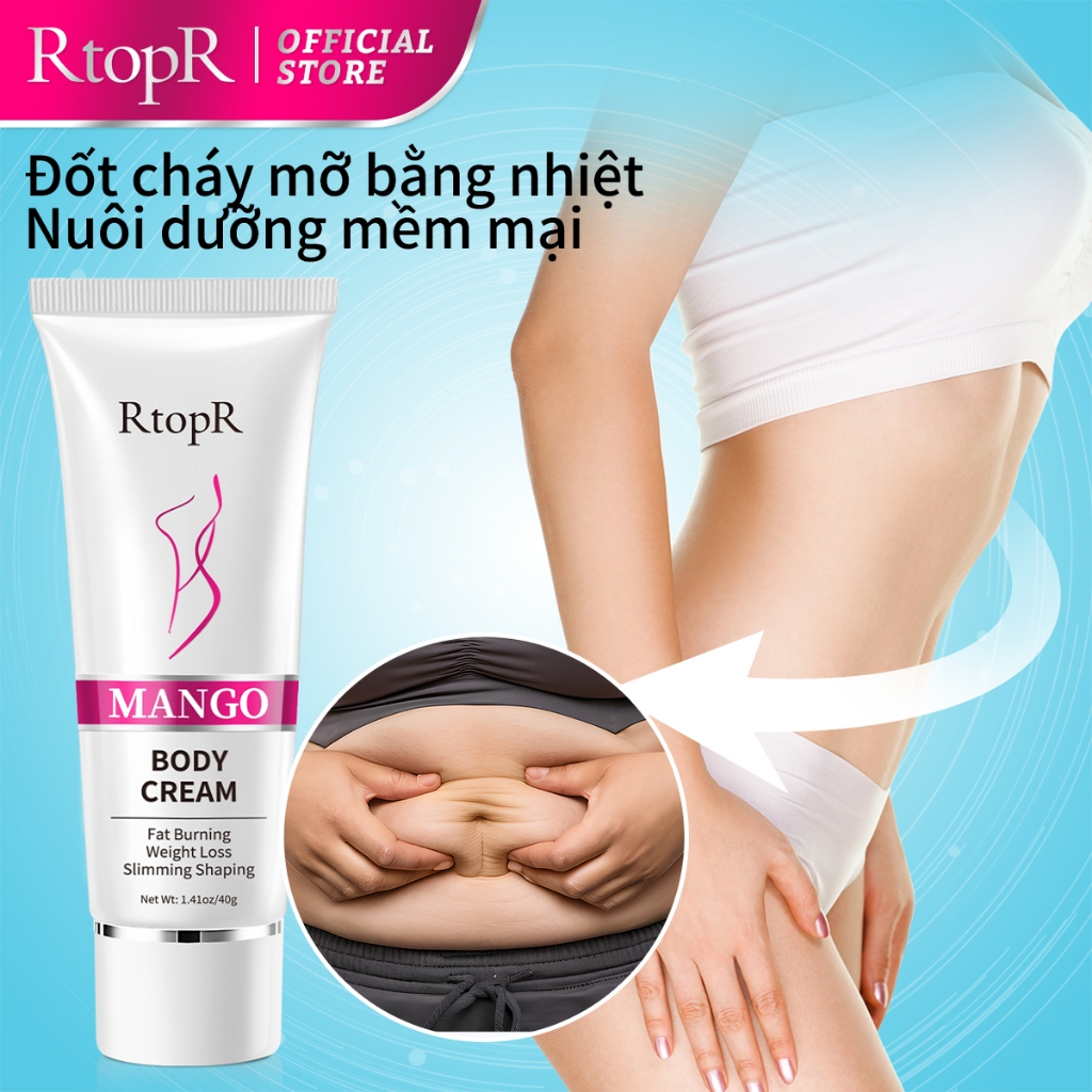 Ảnh RtopR Kem giảm cân Quả xoài Giảm Béo Body Giảm Béo Định Hình Tạo Đường Cong Đẹp Làm Săn Chắc Cơ Thể Mango Slimming Weight Lose Cream 40g 1