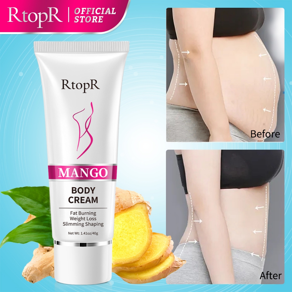 Ảnh RtopR Kem giảm cân Quả xoài Giảm Béo Body Giảm Béo Định Hình Tạo Đường Cong Đẹp Làm Săn Chắc Cơ Thể Mango Slimming Weight Lose Cream 40g 2