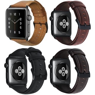 Dây đeo da thật sáp dầu cho Apple Watch Ultra 42 / 44 / 45 / 46 / 49 iwatch Series Ultra / 10 / 9 / 8 / 7 / 6 / 5 / 4 / 3 / 2 / 1
