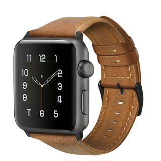 Dây đeo da thật sáp dầu cho Apple Watch Ultra 42 / 44 / 45 / 46 / 49 iwatch Series Ultra / 10 / 9 / 8 / 7 / 6 / 5 / 4 / 3 / 2 / 1