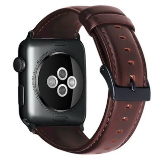 Dây đeo da thật sáp dầu cho Apple Watch Ultra 42 / 44 / 45 / 46 / 49 iwatch Series Ultra / 10 / 9 / 8 / 7 / 6 / 5 / 4 / 3 / 2 / 1