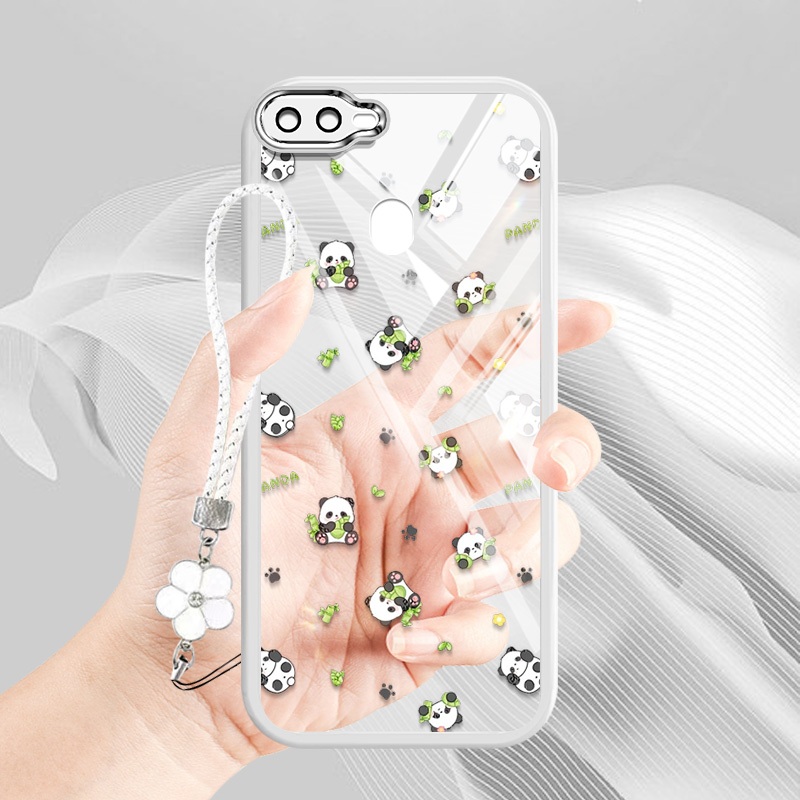 Vỏ YBD Cho OPPO A5S A7 A12 A11K A3S Realme C1 A12E F9 Pro Họa Tiết Tre Gấu Trúc Kho Báu Quốc Gia Mới