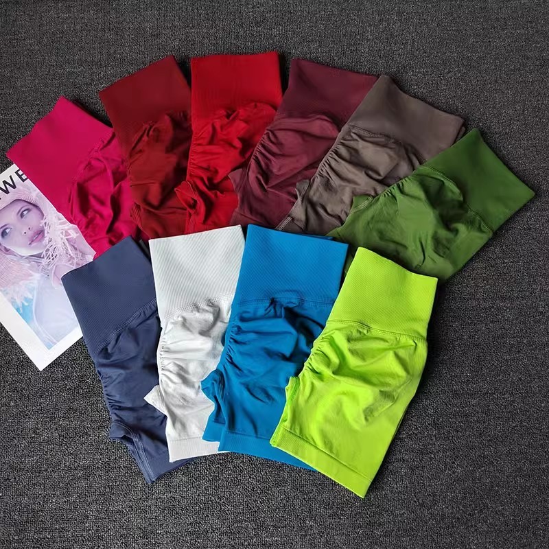 Mùa Hè Nữ Tập Yoga Quần Short Cao Cấp Thoáng Khí Thể Dục Quần Short Nâng Thể Thao Chạy Bộ Đi Xe Đạp Đẩy Tập Gym Quần Short