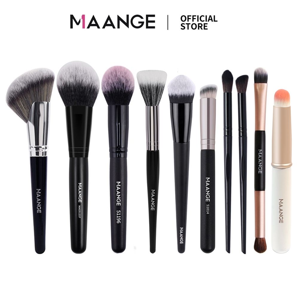 MAANGE Bộ Cọ Trang Điểm Lẻ Cá Nhân (Cọ Tán Kem Nền / Cọ Che Khuyết Điểm /  Cọ Tạo Khối / Cọ Má Hồng)