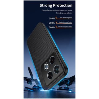 Infinix GT 20 Pro GT20Pro 5G Vỏ sợi Carbon cứng Vỏ sạc không dây từ tính Vỏ bảo vệ Camera chống sốc Vỏ điện thoại