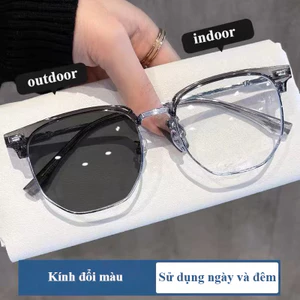 kính cận có độ đổi màu 0 -1.0 -1.5 -2.0- 2.5 -3.0 -3.5 -4.0 đổi màu khi ra nắng Chuyển sang Áp dụng cho cả nam và nữ phong cách Ống kính HD Kính cần thiết khi đi ra ngoài cản uv400 BS-260