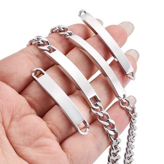 Phụ kiện cong bằng thép không gỉ được đánh bóng diy Trang sức Vòng tay nam thời trang và đơn giản