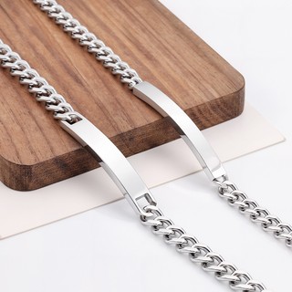 Phụ kiện cong bằng thép không gỉ được đánh bóng diy Trang sức Vòng tay nam thời trang và đơn giản
