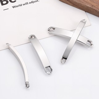 Phụ kiện cong bằng thép không gỉ được đánh bóng diy Trang sức Vòng tay nam thời trang và đơn giản