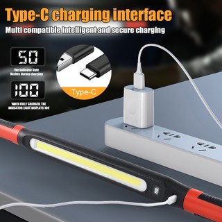 Đèn làm việc có thể sạc lại, Đèn LED từ tính, 4 chế độ, Đèn sửa chữa ô tô Underhood di động có móc