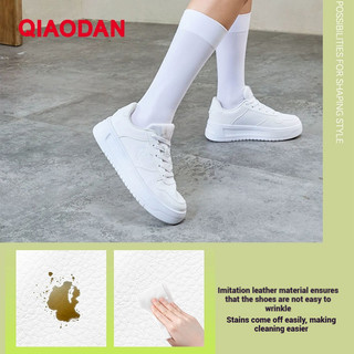 Qiaodan Giày Nữ Trắng Tăng Đa Năng Nhẹ Thoải Mái Mềm QXL052252552R