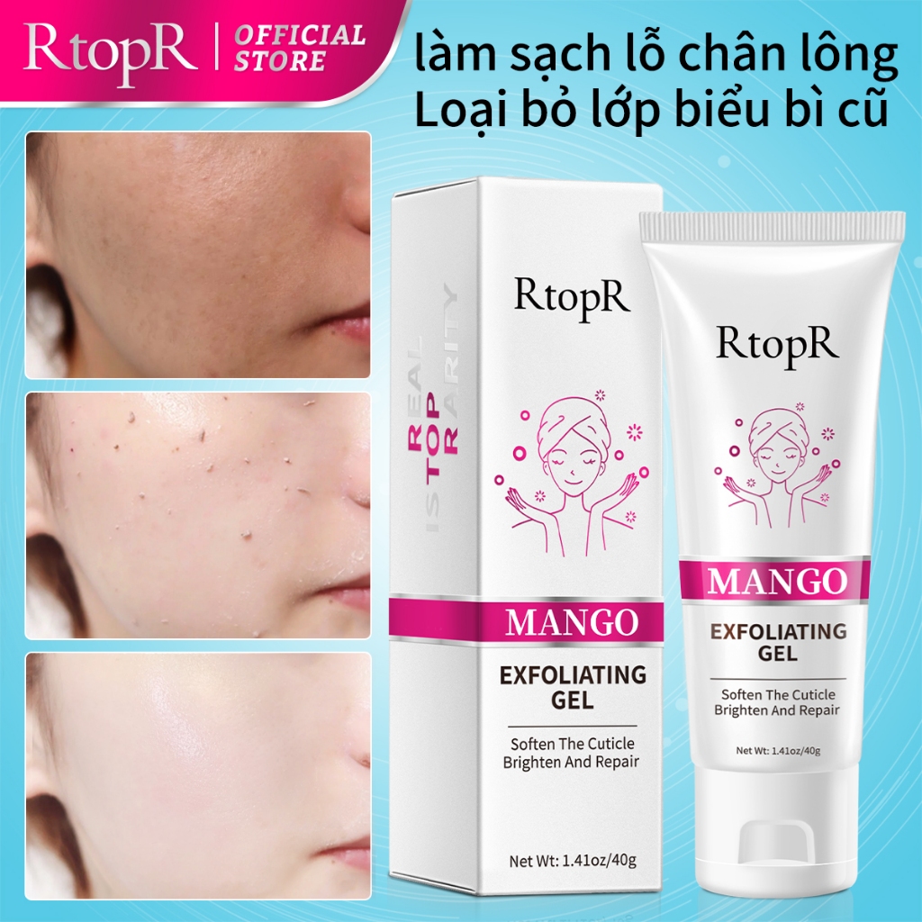 Ảnh Kem tẩy tế bào chết RTOPR dưỡng sáng da mặt hương xoài làm sạch sâu lỗ chân lông kiềm dầu 40g 3