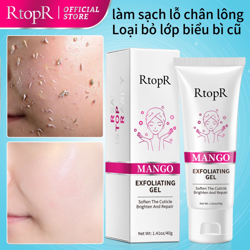 Ảnh Kem tẩy tế bào chết RTOPR dưỡng sáng da mặt hương xoài làm sạch sâu lỗ chân lông kiềm dầu 40g 1
