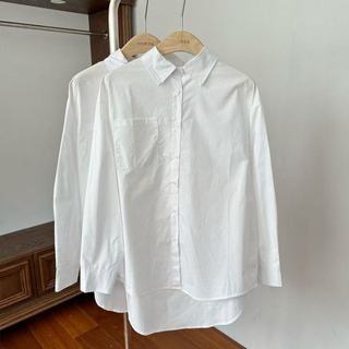 Áo sơ mi nữ dài tay dáng rộng phong cách Hàn Quốc