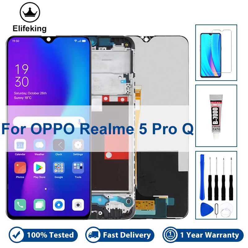 100% Đã thử nghiệm cho OPPO Realme 5 Pro Q Màn hình LCD Bộ số hóa màn ...