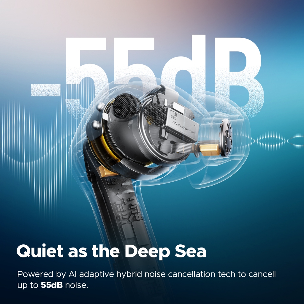 Ảnh Tai nghe nhét tai SoundPEATS Air5 Pro Bluetooth 5.4 Tai nghe nhét tai ANC Khử tiếng ồn chủ động APTX LDAC Kết nối nhiều điểm 2