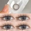 （-0°-6.00°）🌈ZM 🌈/Set 2 Kính Áp Tròng Màu tím/đen/xám thời trang contact lens hợp lệ 6 tháng YX115