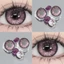 （-0°-6.00°）🌈ZM 🌈/Set 2 Kính Áp Tròng Màu tím/đen/xám thời trang contact lens hợp lệ 6 tháng YX115