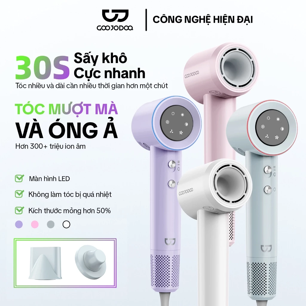 Máy sấy tóc GOOJODOQ tốc độ cao - góc nhìn tổng thể