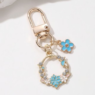 Khá Nhiều Màu Sắc Hoa Bướm Men Cây Dễ Thương Móc Khóa Nữ Cô Gái Handmade Trang Sức Quà Tặng