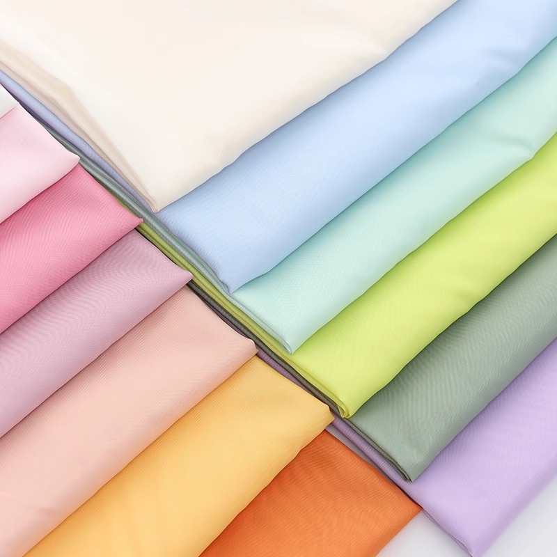 Vải Lót Polyester Cho Phù Hợp Với Lót Vải Màu Trơn Mật Độ Cao Nylon Taffeta Vải 1 Mét TJ0058